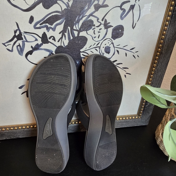 Clarks Women's Cloudsteppers Breeze Rae Cam Wedge Sandals Size 10 - Picture 5 of 7